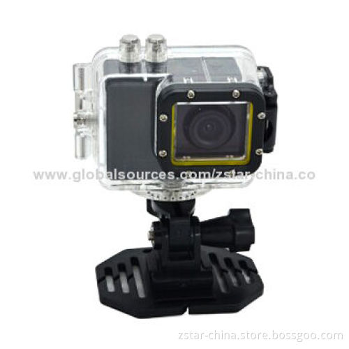 60m waterproof zoomable sports camera with 5mp image and 1080p HD video